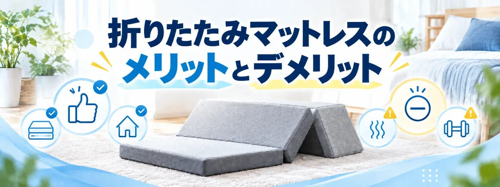 折りたたみマットレスのメリットとデメリット