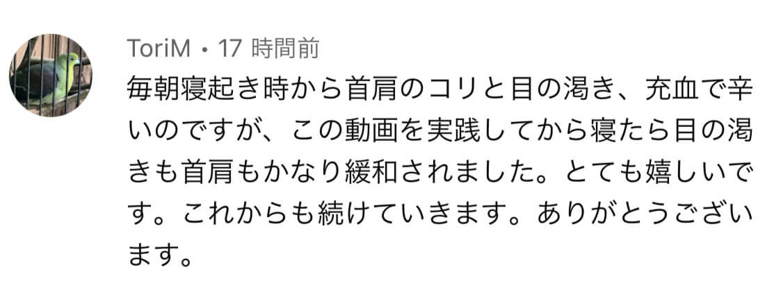 ToriiM様の声：腱鞘炎による手首の痛みが改善